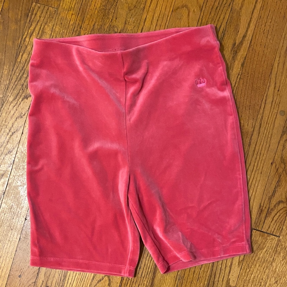 Juicy Couture Pink Velvet Bike Shorts